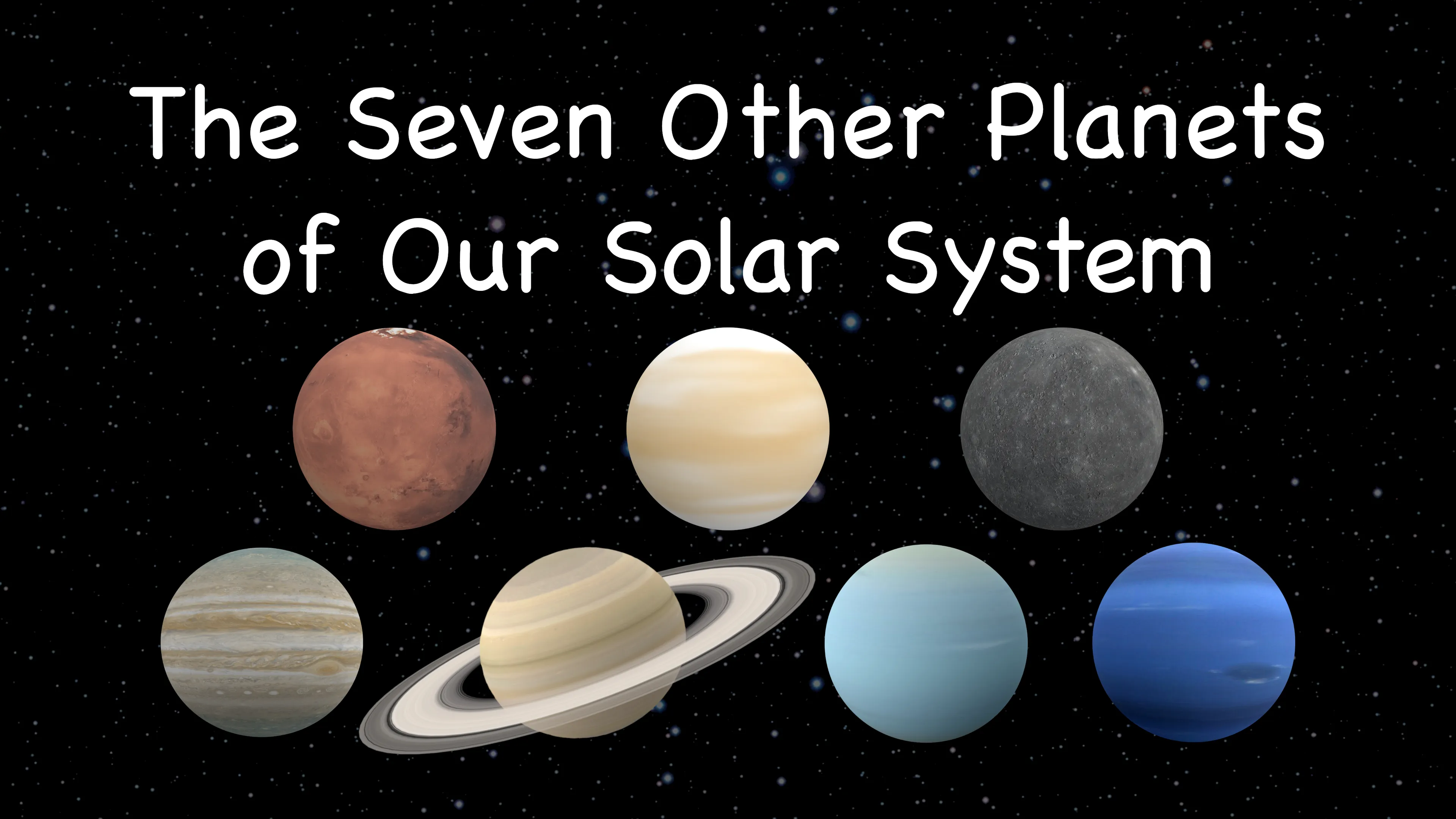 The Seven Other Planets of Our Solar System poster